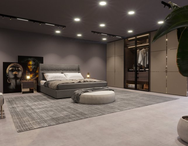 Cosy Black Bedroom | Belusso Furniture
