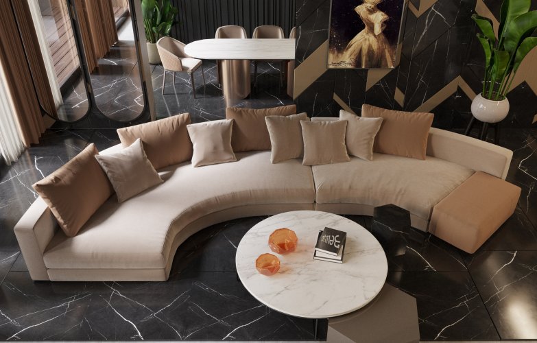 Russel Corner Sofa Set | Belusso Furniture