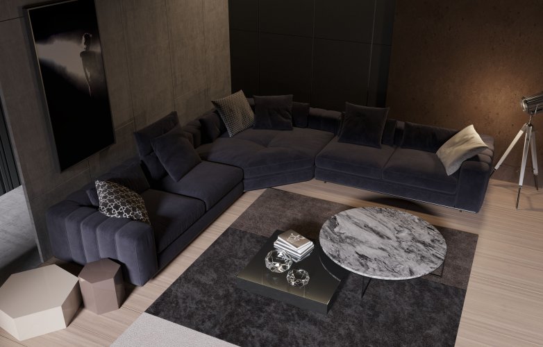 Deluxe Corner Sofa Set | Belusso Furniture