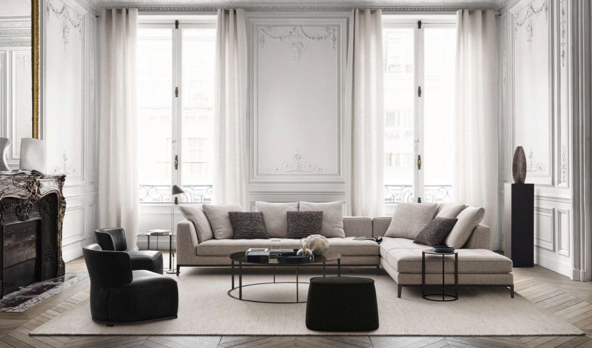Lucrezia Corner Sofa Set | Belusso Furniture